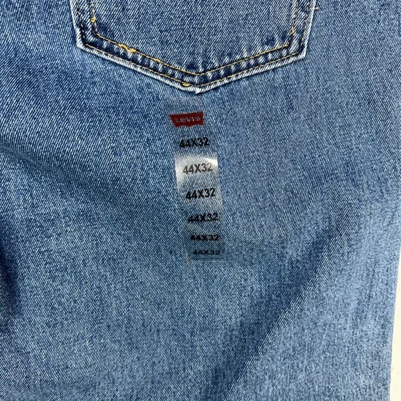 Levis 511 Mens Straight Jeans 44X32 Blue Dark Washed 5 Pocket Red Tab Denim‎ NEW